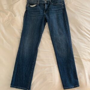 Lucky Brand Dark Blue Mid-Rise Straight Leg Jeans